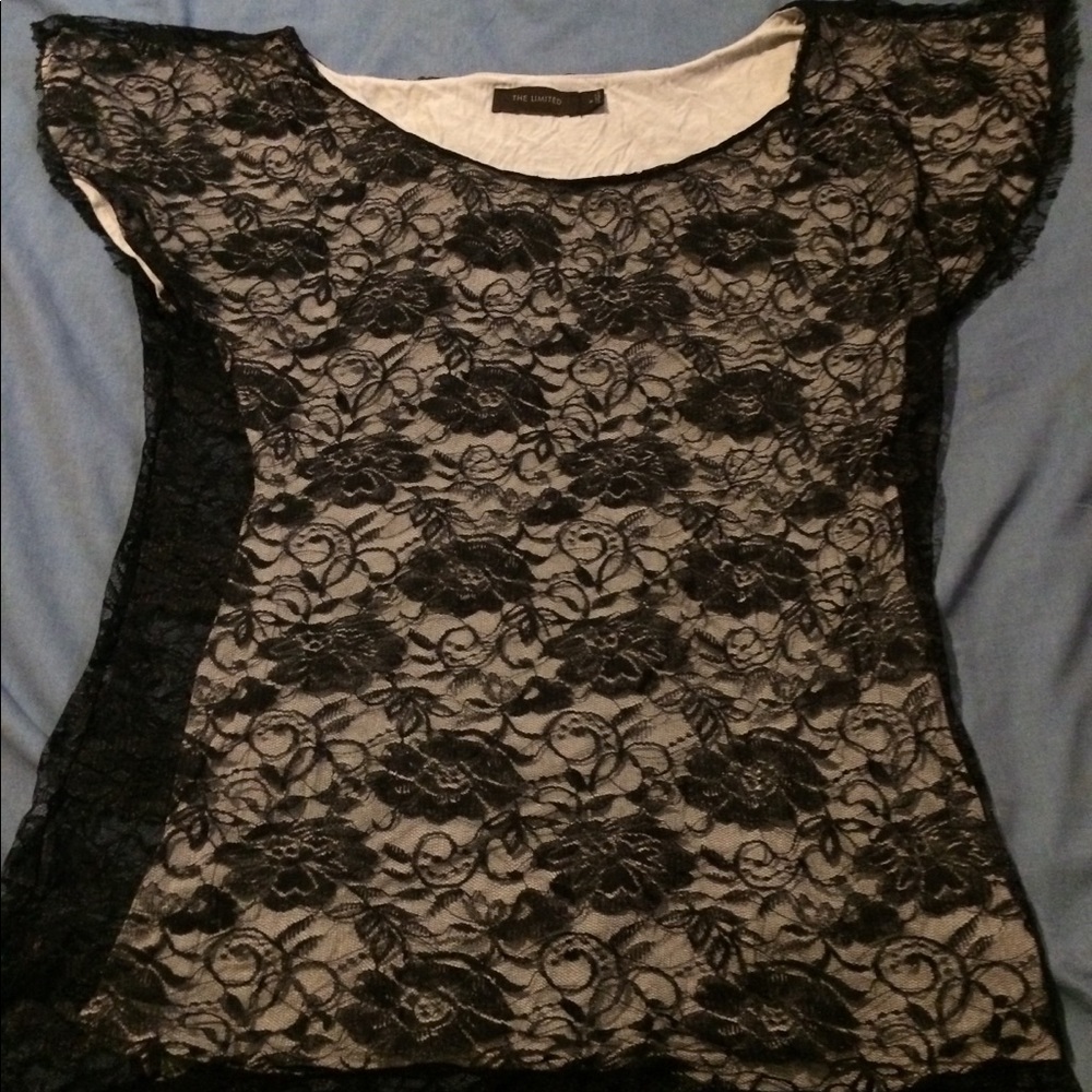 The Limited lace dress shirt